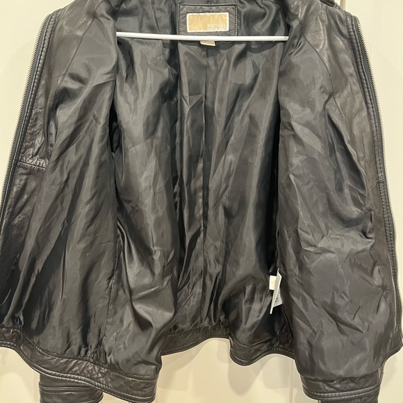MICHAEL MICHAEL KORS Vintage Lambskin Leather Jacket Black (1X) GUC - Picture 8 of 9
